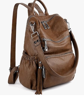 Foto 1 | Foto 1 | Mochila de Piel Xtellar Marrón para Mujer