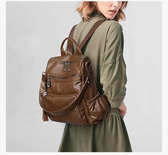 Foto 2 | Foto 2 | Mochila de Piel Xtellar Marrón para Mujer