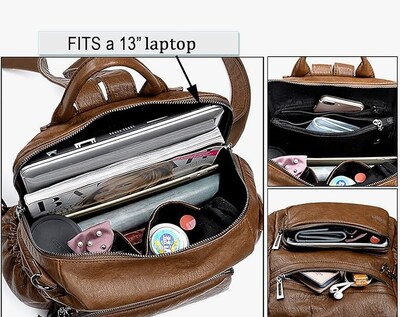 Foto 3 | Foto 3 | Mochila de Piel Xtellar Marrón para Mujer