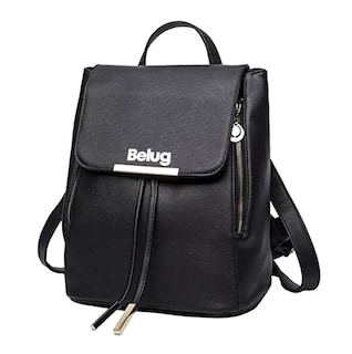 Foto 1 | Foto 1 | Language Mochila De Mujer Bolsa Con Metálica Moda Impermeable Casual Negro Belug