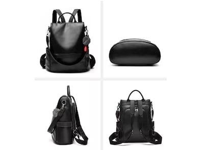 Foto 2 | Foto 2 | Mochila Xtellar Mujer Moda Impermeable Cuero Bolsa Para Mujer Color Negro