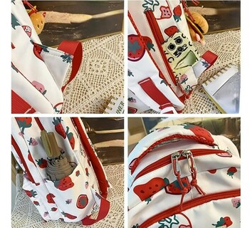 Foto 4 | Foto 4 | Mochila Xtellar De Gran Capacidad Con Estampado De Fresas