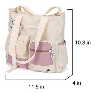 Foto 4 | Foto 4 | Bolso Lab.g Multifuncional De Lona De Gran Capacidad Blanco