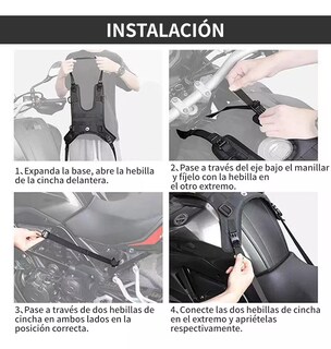 Foto 4 | Foto 4 | Chaleco Belug Tanque De Motocicleta Con Varios Accesorios Negro
