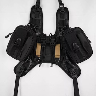 Foto 3 | Foto 3 | Chaleco Belug Tanque De Motocicleta Con Varios Accesorios Negro