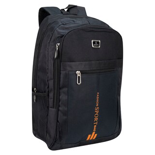 Foto 2 | Foto 2 | Mochila Unisex Negro Poliester Naranja Sintetico Ginza Nueva Imagen