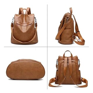 Foto 5 | Foto 5 | ''mochila Mujer Moda Impermeable Antirrobo Bolsa Para Mujer Lab.g Marrón