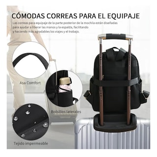 Foto 4 | Foto 4 | Mochila Multifuncional Para Mujer Lab.g, Negro