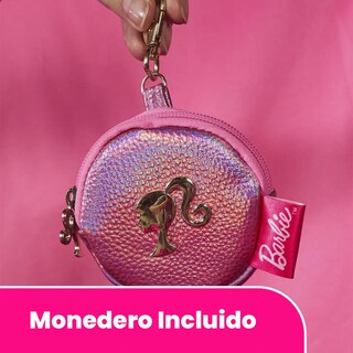 Foto 8 | Foto 8 | Mochila Casual Barbie Rosa Brillante Cute Moñito Reforzada