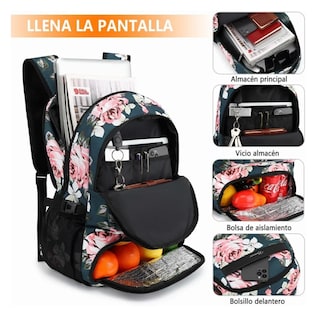 Foto 4 | Foto 4 | Mochila De Almuerzo Portátil Peonía Lab.g, Multicolor