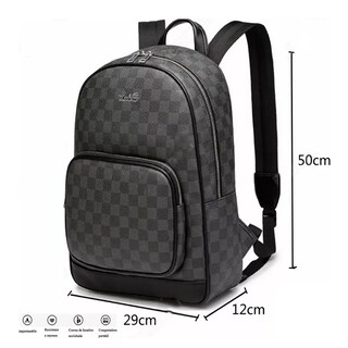 Foto 3 | Foto 3 | Mochila Casual Multiusos Unisex, Patrón Con Cuadros Lab.g Negro