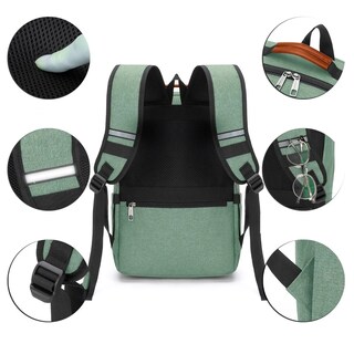 Foto 5 | Foto 5 | Mochila Antirrobo Mochila Para Portátil Mochilas De Viaje Lab.g Verde
