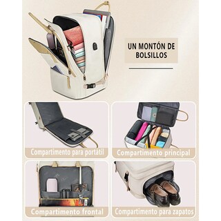 Foto 2 | Foto 2 | Mochila De Viaje Grande 52l Eo Safe Imports Esi-19857 Beige
