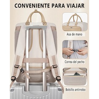 Foto 3 | Foto 3 | Mochila De Viaje Grande 52l Eo Safe Imports Esi-19857 Beige
