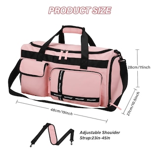 Foto 7 | Foto 7 | Bolsa De Viaje Maxtop, Bolsa De Gimnasio Para Mujer, Rosa Con Compartimento Para Zapatos - Venta Internacional.