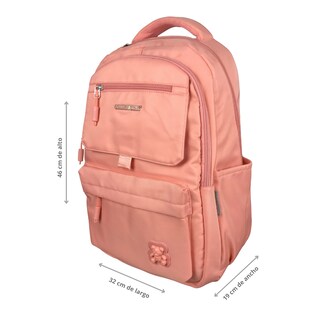 Foto 3 | Foto 3 | Mochila Golden Star Escolar Osito Juvenil Df-9009 Coral