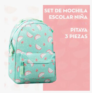 Foto 5 | Foto 5 | Mochila Escolar Niña Menta Pitaya