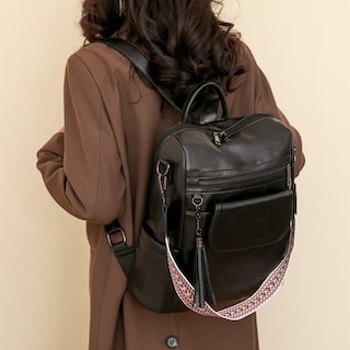 Foto 3 | Foto 3 | Mochilas Xtellar De Cuero Para Mujer Pu Cuero Antirrobo