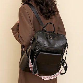 Foto 4 | Foto 4 | Mochilas Xtellar De Cuero Para Mujer Pu Cuero Antirrobo