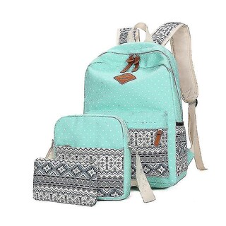 Foto 4 | Foto 4 | Set De Mochilas Huoguo National Wind De Lona Negra Para Mujer 3 Piezas - Venta Internacional.