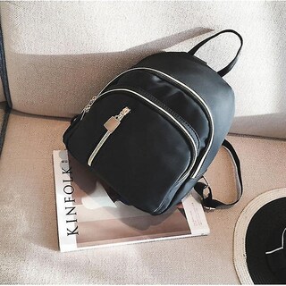 Foto 3 | Foto 3 | Bolso Huoguo Mochila Pequeña De Viaje De Nailon Para Mujer Color Negro - Venta Internacional.