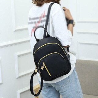 Foto 1 | Foto 1 | Mochila Huoguo De Lona De Color Liso A La Moda Para Mujer  25 X 14 X 27 Cm - Venta Internacional.