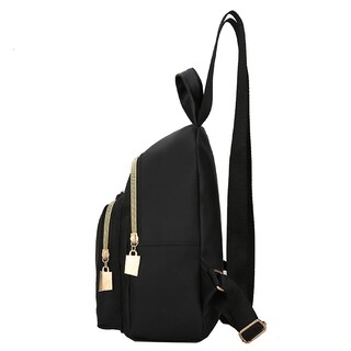 Foto 4 | Foto 4 | Mochila Huoguo De Lona De Color Liso A La Moda Para Mujer  25 X 14 X 27 Cm - Venta Internacional.