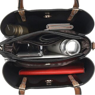 Foto 2 | Foto 2 | Bolso Huoguo De Alta Calidad De Estilo Occidental De Doble Cara Negro - Venta Internacional.