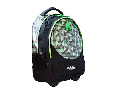 Foto 2 | Foto 2 | Mochila Wallis Fun Cuadros color Verde/Negro con Ruedas