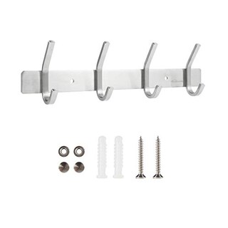 Foto 1 | Foto 1 | Venta Internacional - Ganchos Pared, Perchero 4 Triples, Estante Metal Vertical Acero Inoxidable 304 Toallas, Sombreros, Chaqu