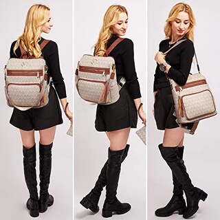 Foto 2 | Foto 2 | Venta Internacional -Mochila Moda Bolso Grande Convertible para Viaje Mochila Set 2 Piezas con Borla