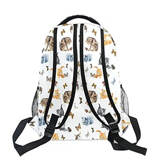 Foto 4 | Foto 4 | Venta Internacional - Mochila Nander Viaje Portátil, Gatos Lindos Cazando Mariposas, Gran Capacidad, Negocios, Estudiantes, A0