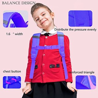 Foto 4 | Foto 4 | Venta Internacional - Mochila Unicornio Niñas Preescolar, Mochilas Ligeras, Bolso Morado 15'', Mochilas Niños Jardín