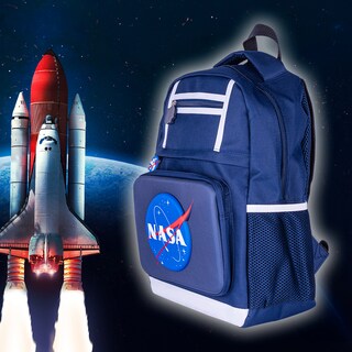 Foto 7 | Foto 7 | Techzone Mochila Escolar Logo Oficial De Nasa, Diseño De Astronauta En 3d Y 4 Amplios Compartimentos