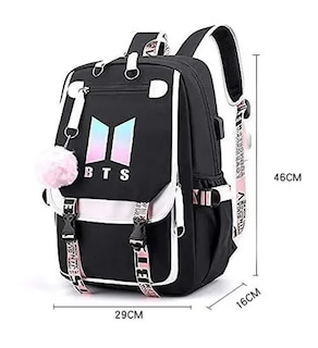 Foto 5 | Foto 5 | Venta Internacional- Mochila Escolar BTS Rosa