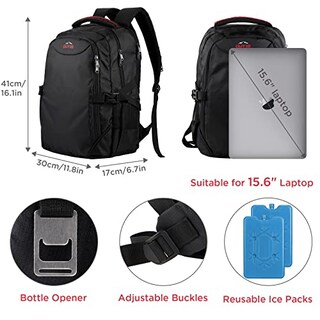 Foto 5 | Foto 5 | Venta Internacional- Mochila Nevera Outxe 22L Bolsa Portátil 15.6'' Negro