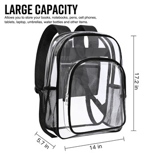 Foto 3 | Foto 4 | Venta Internacional - Mochila Transparente Resistente Heeya