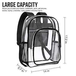 Foto 4 | Foto 5 | Venta Internacional - Mochila Transparente Resistente Heeya