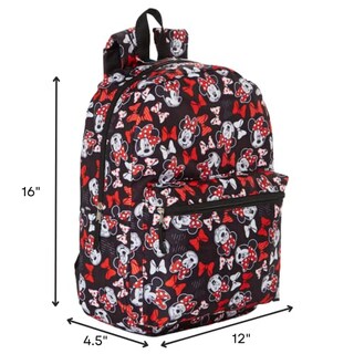 Foto 2 | Foto 2 | Venta Internacional - Mochila de Disney Minnie Mouse para Niños y Adultos 16 Pulgadas Roja y Negra