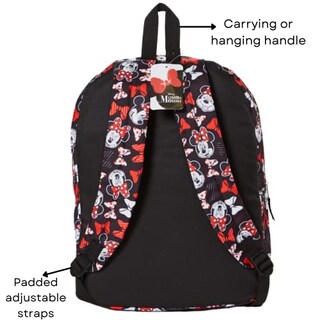 Foto 3 | Foto 3 | Venta Internacional - Mochila de Disney Minnie Mouse para Niños y Adultos 16 Pulgadas Roja y Negra