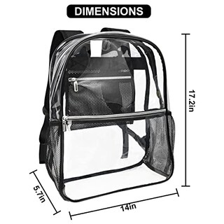 Foto 2 | Foto 2 | Venta Internacional - Mochila Transparente Neurora Clear de TPU Resistente para La Escuela Deportes o Trabajo