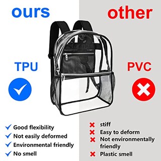Foto 4 | Foto 4 | Venta Internacional - Mochila Transparente Neurora Clear de TPU Resistente para La Escuela Deportes o Trabajo