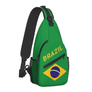 Foto 2 | Foto 2 | Venta Internacional - Mochila Cruzada con Bandera de Brasil Verde