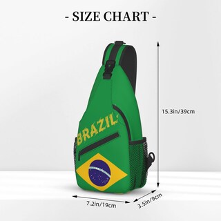 Foto 3 | Foto 3 | Venta Internacional - Mochila Cruzada con Bandera de Brasil Verde
