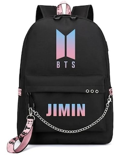 Foto 5 | Foto 5 | Venta Internacional - Mochila de Tela Oxford con Estampado Jimin Bts K-pop