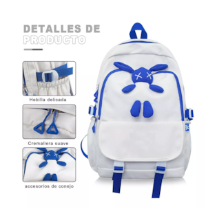 Foto 4 | Foto 4 | Mochila Escolar Lab.G Blanca