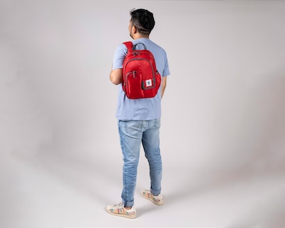 Foto 8 | Foto 8 | Mochila Chica 1818 Unisex Petit Rojo