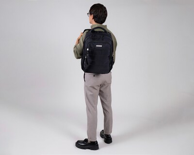 Foto 8 | Foto 8 | Mochila Grande Chenson Pro Para Hombre Lea Negro Con Porta Laptop De Hasta 15''.