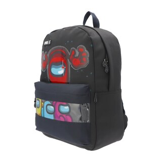 Foto 2 | Foto 2 | Mochila Escolar Among Us Negra Y Azul Vinil Original
