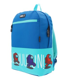Foto 4 | Foto 4 | Mochila Escolar Among Us Azul Aqua Run Corre Original Backpack